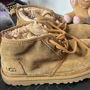 UGG Tan Suede Moccasin Boat Shoe